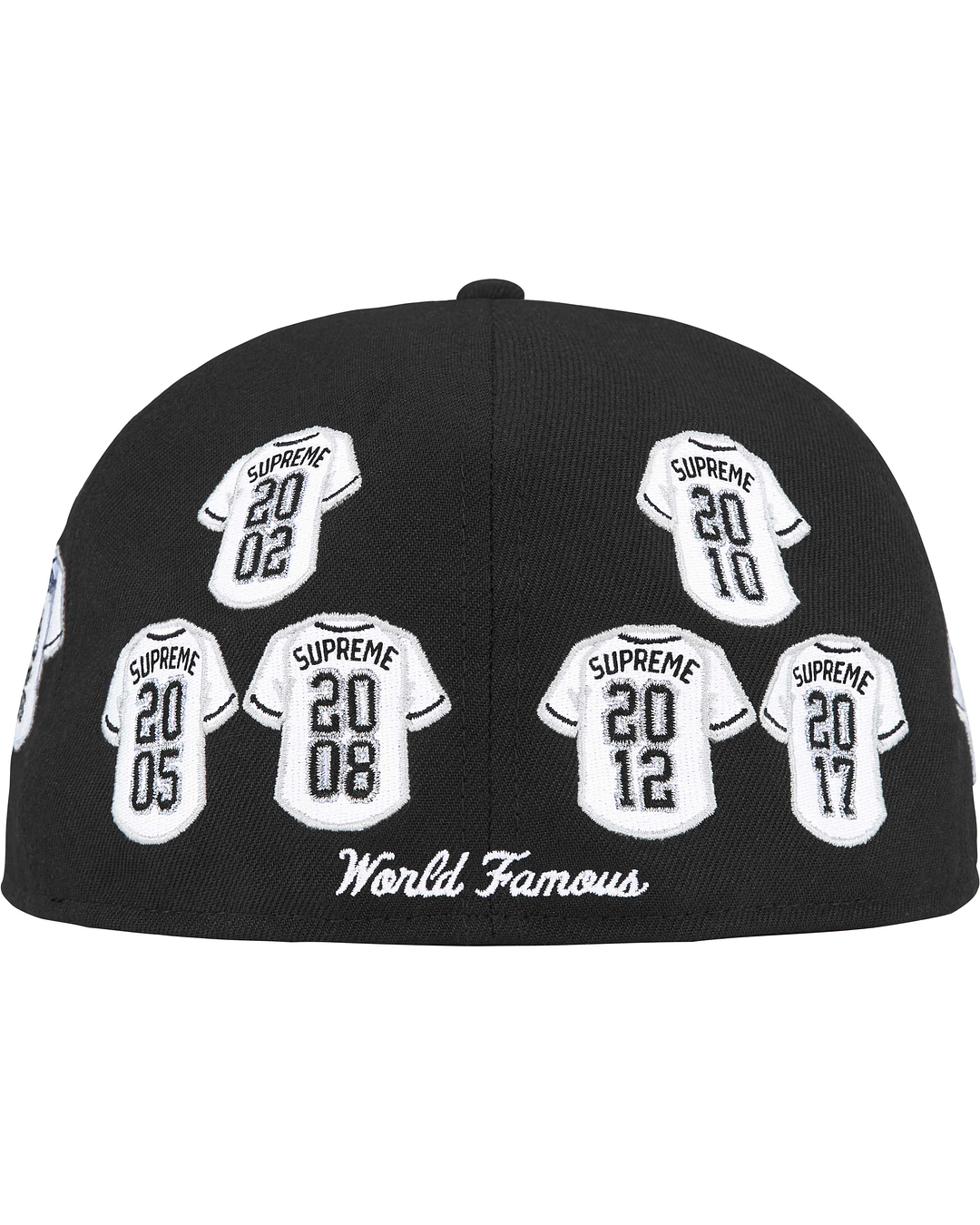 SUPREME JERSEYS BOX LOGO NEW ERA FITTED HAT BLACK