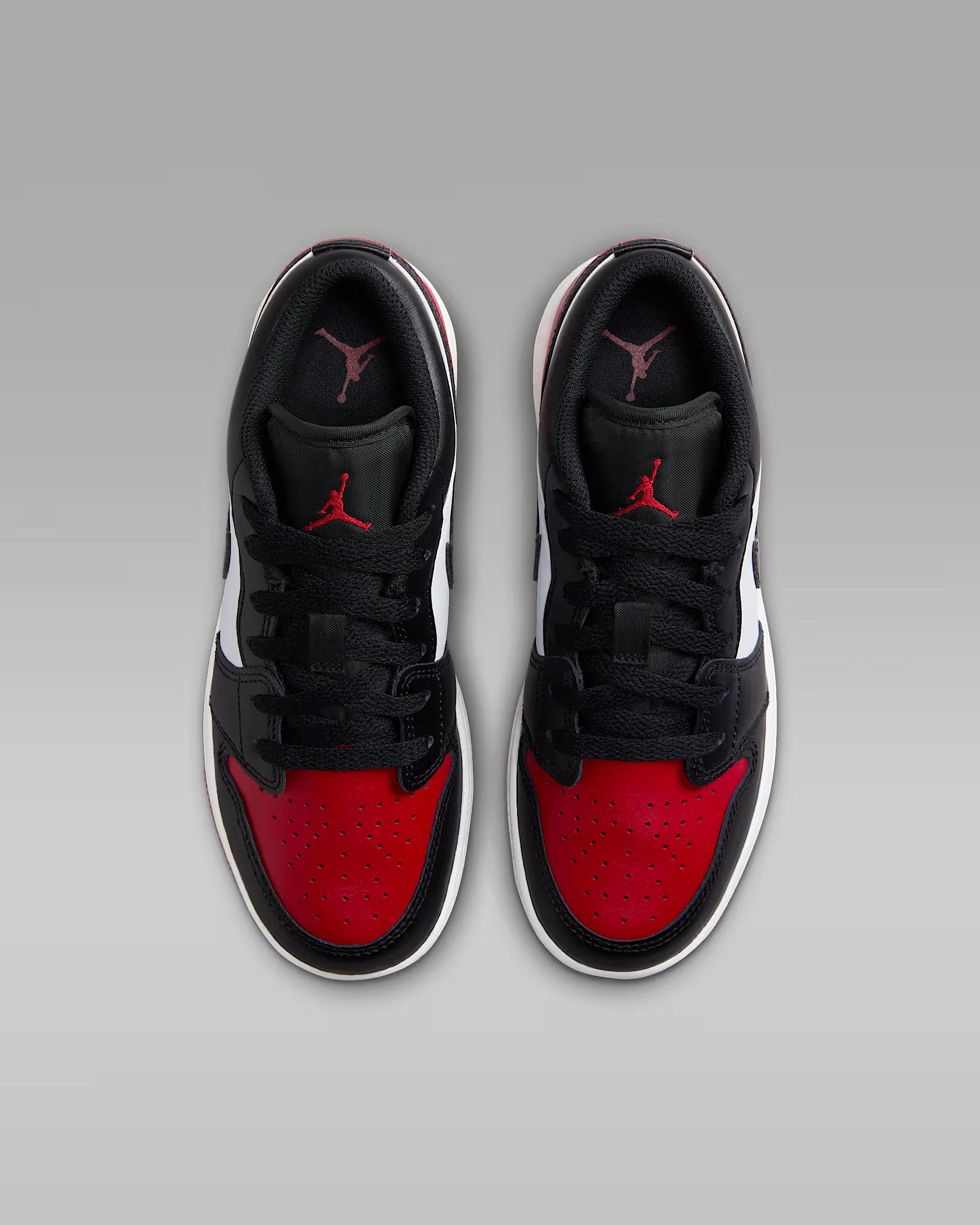 Jordan 1 Low Bred Toe 2.0 (GS)