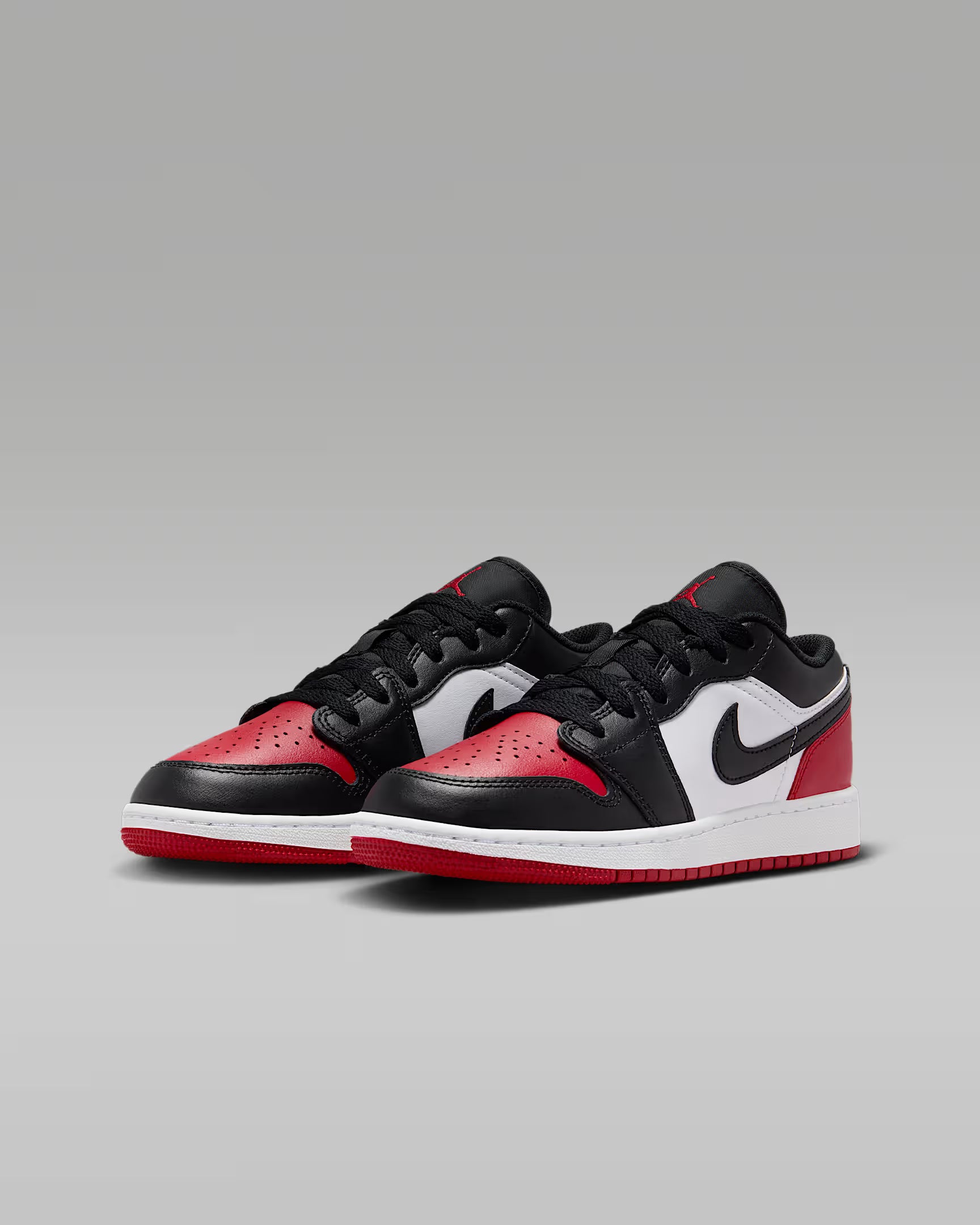 Jordan 1 Low Bred Toe 2.0 (GS)