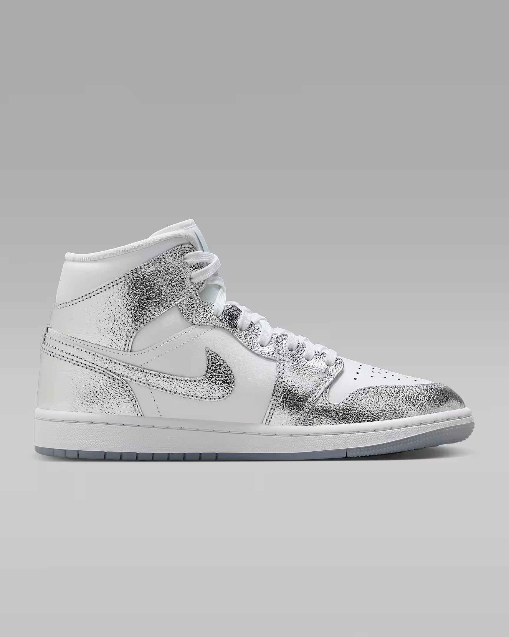 Air Jordan 1 Mid SE Metallic Silver (W)