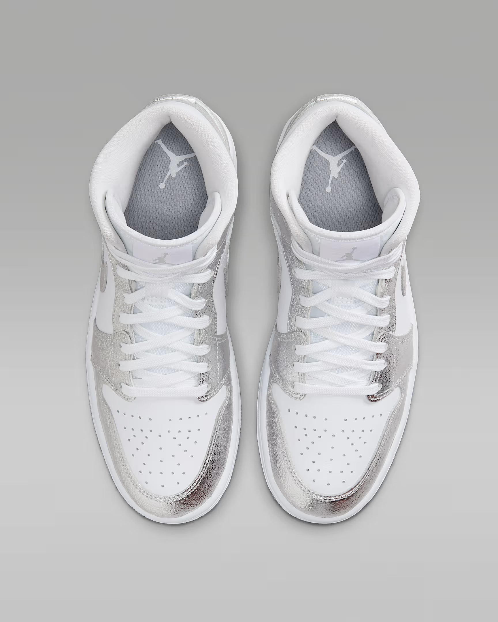 Air Jordan 1 Mid SE Metallic Silver (W)